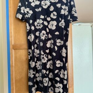 Black and Cream Floral Dress